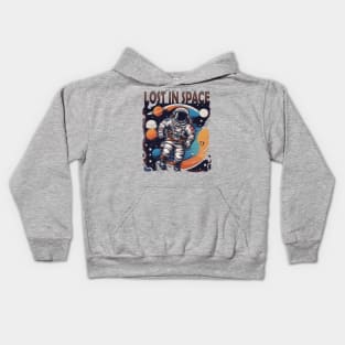 lost in space (flying astronaut) Kids Hoodie